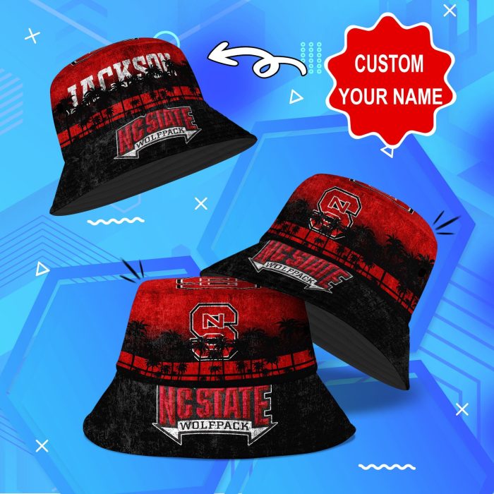 NC State Wolfpack NCAA Bucket Hat Personalized SBH120