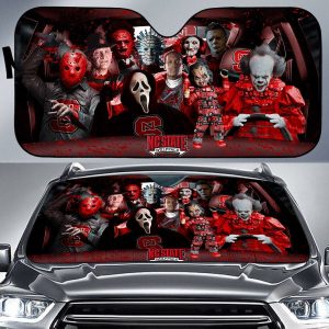 NC State Wolfpack NCAA Halloween Car Sun Shade CSS0548