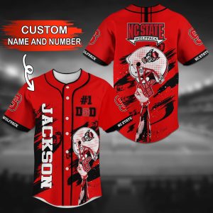 NC State Wolfpack NCAA Personalized Baseball Jersey BJ1532