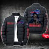 NFL Buffalo Bills Custom Name Skull Down Jacket Puffer Jacket PJ012