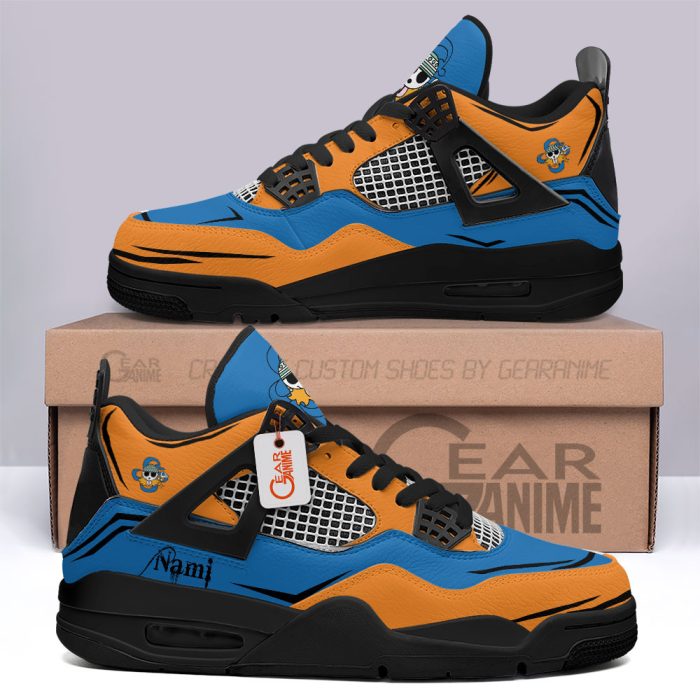 Nami Jordan 4 Sneakers Anime Personalized Shoes JD283