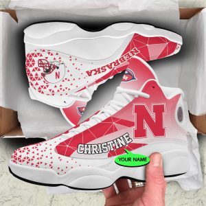 Nebraska Cornhuskers NCAA Shoes Jordan JD13 Shoes Triangle Personalized JD130928