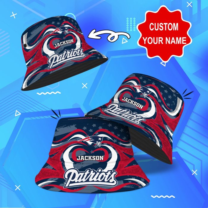 New England Patriots NFL Bucket Hat Personalized SBH341