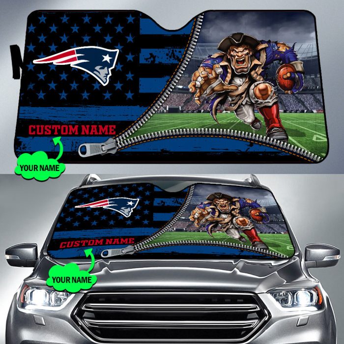 New England Patriots NFL Car Sun Shade CSS0682