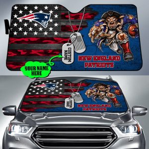 New England Patriots NFL Car Sun Shade CSS0710