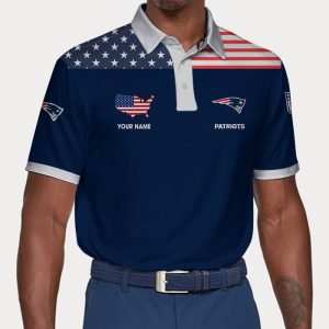 New England Patriots Polo Shirt Golf Shirt 3D PLS1806