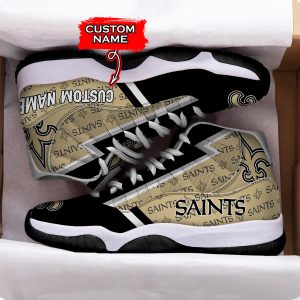New Orleans Saints 3D NFL Air Jordan 11 Sneaker JD110365