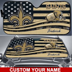 New Orleans Saints NFL Car Sun Shade CSS0640