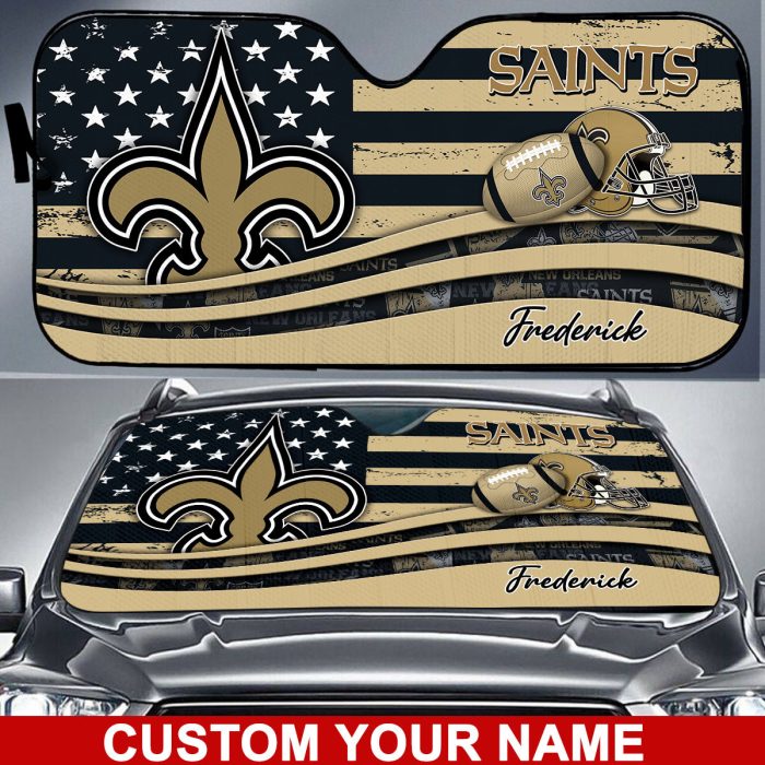 New Orleans Saints NFL Car Sun Shade CSS0640