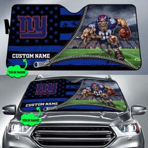 New York Giants NFL Car Sun Shade CSS0421