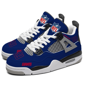 New York Giants NFL Custom Name Jordan 4 Shoes Personalized Sneaker For Fan J4024
