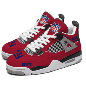 New York Giants NFL Custom Name Jordan 4 Shoes Personalized Sneaker For Fan J4056