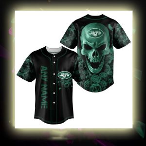 New York Jets NFL 3D Personalized Baseball Jersey BJ1135