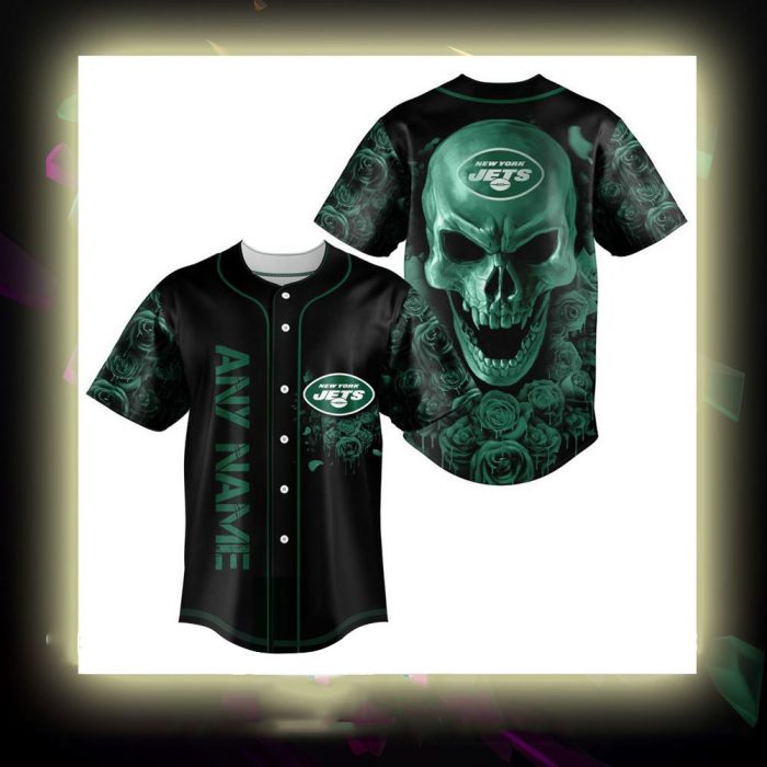 New York Jets NFL 3D Personalized Baseball Jersey BJ1135