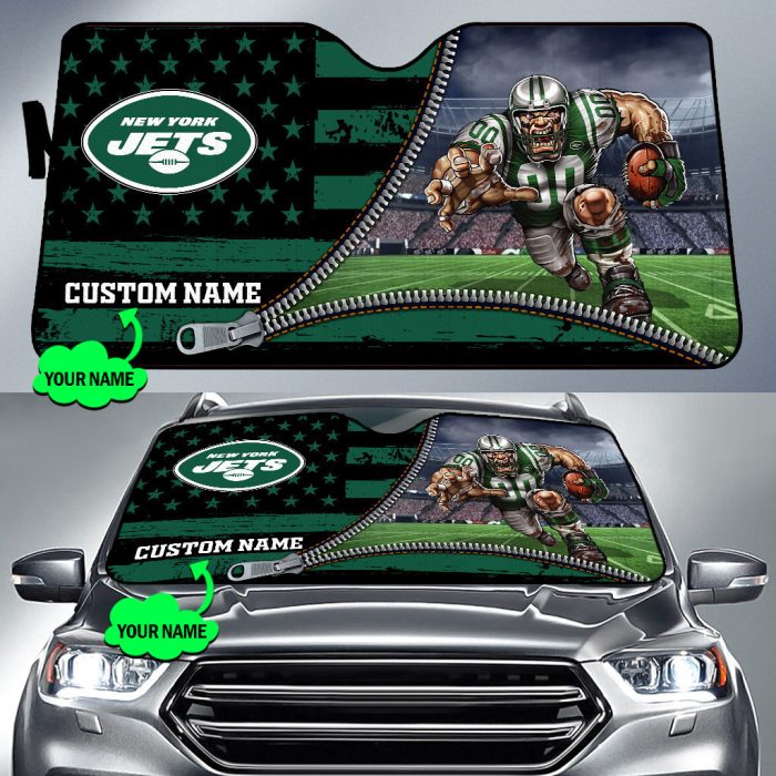 New York Jets NFL Car Sun Shade CSS0665