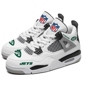 New York Jets NFL Custom Name Jordan 4 Shoes Personalized Sneaker For Fan J4062