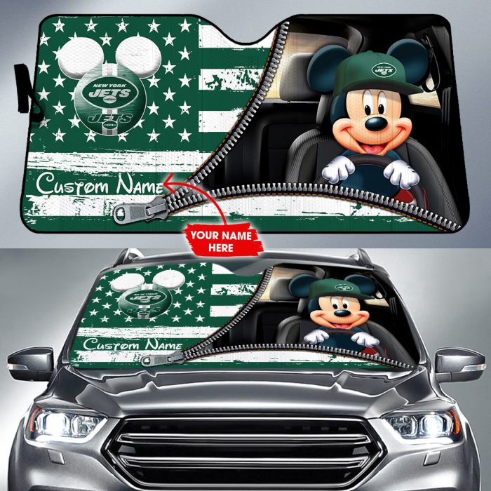 New York Jets NFL Football Team Car Sun Shade CSS0383