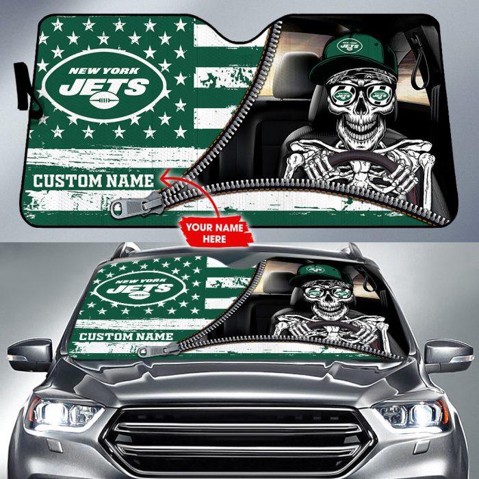 New York Jets NFL Football Team Car Sun Shade CSS0399