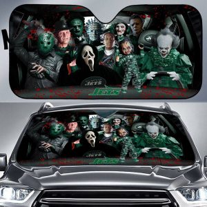 New York Jets NFL Halloween Car Sun Shade CSS0619