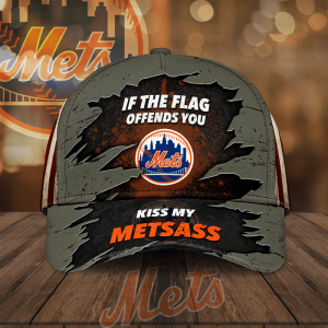 New York Mets If The Flag Offends You Kiss My Metsass 3D Classic Baseball Cap/Hat CGI2168