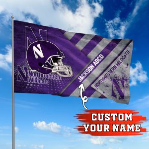 Northwestern Wildcats NCAA Personalized Fly Flag Outdoor Flag Fl035
