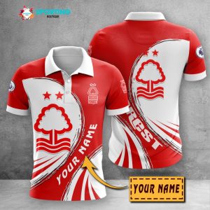 Nottingham Forest F.C Polo Shirt Golf Shirt 3D PLS2512