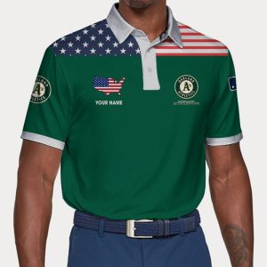 Oakland Athletics Polo Shirt Golf Shirt 3D PLS1835