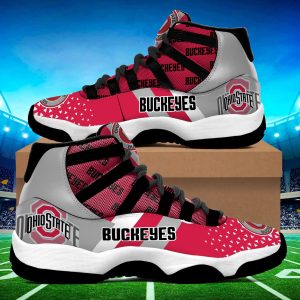 Ohio State Buckeyes 3D NCAA Air Jordan 11 Sneaker JD110398