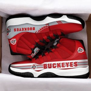 Ohio State Buckeyes NCAA 3D Air Jordan 11 Sneaker JD110372