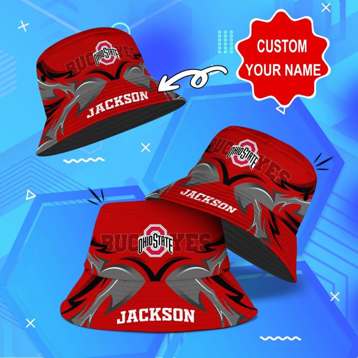 Ohio State Buckeyes NCAA Bucket Hat Personalized SBH343