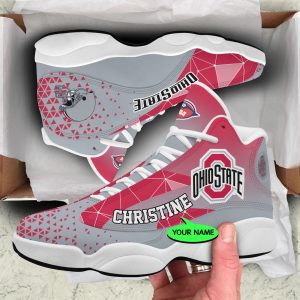 Ohio State Buckeyes NCAA Shoes Jordan JD13 Shoes Triangle Personalized JD130951