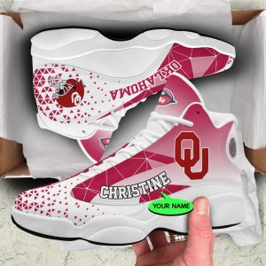 Oklahoma Sooners NCAA Shoes Jordan JD13 Shoes Triangle Personalized JD130922