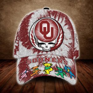 Oklahoma Sooners x Grateful Dead 3D Classic Baseball Cap CGI1675