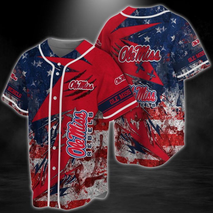 Ole Miss Rebels NCAA Baseball Jersey BJ2213