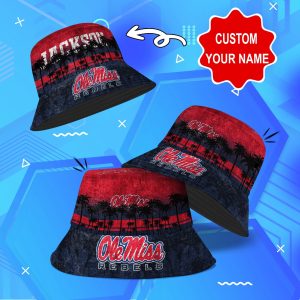 Ole Miss Rebels NCAA Bucket Hat Personalized SBH112