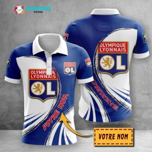 Olympique Lyonnais Polo Shirt Golf Shirt 3D PLS2490