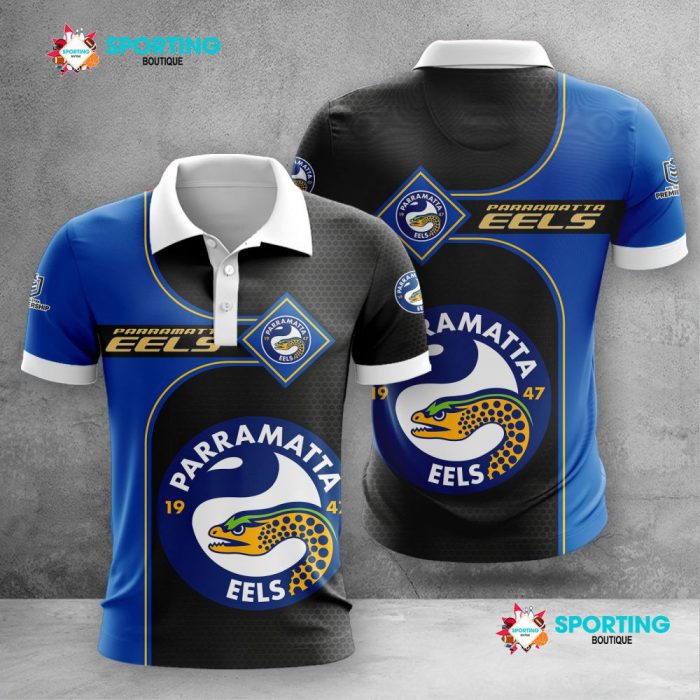 Parramatta Eels Polo Shirt Golf Shirt 3D PLS2075