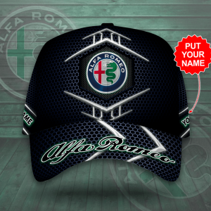 Personalized Alfa Romeo Classic Trellis Baseball Cap - Navy CGI2218