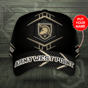 Personalized Army Black Knights Football Team Army West Point 3D Baseball Cap-Black CGI1994