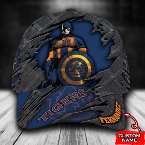 Personalized Auburn Tigers Captain America 3D Classic Baseball Cap CGI1255