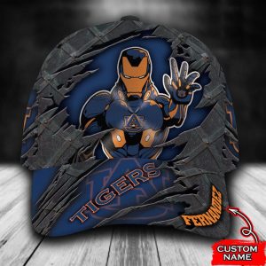 Personalized Auburn Tigers Iron Man 3D Classic Baseball Cap CGI187