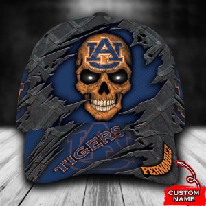 Personalized Auburn Tigers Skull 3D Baseball Cap CGI1147