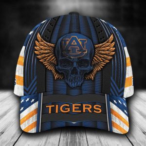Personalized Auburn Tigers Skull Wings 3D Baseball Cap CGI1153