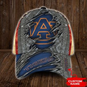 Personalized Auburn Tigers USA Flag 3D Classic Baseball Cap CGI1219