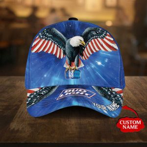 Personalized Bud Light USA Eagle 3D Baseball Cap/ Hat - Blue CGI2273