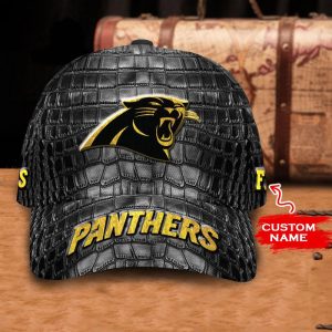 Personalized Carolina Panthers Crocodile Skin Pattern 3D Classic Baseball Cap CGI508