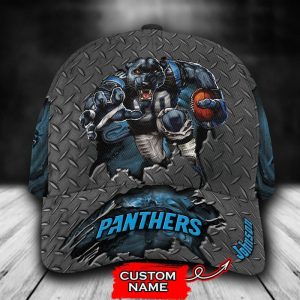Personalized Carolina Panthers Mascot 3D Baseball Cap - Blue CGI1797