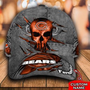 Personalized Chicago Bears Classic Skull 3D Baseball Cap CGI1590
