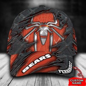 Personalized Chicago Bears Spider Man 3D Baseball Cap - Red CGI1475
