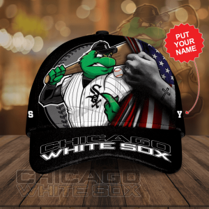 Personalized Chicago White Sox Rise With Us 3D Classic Baseball Cap/Hat - Black CGI2128